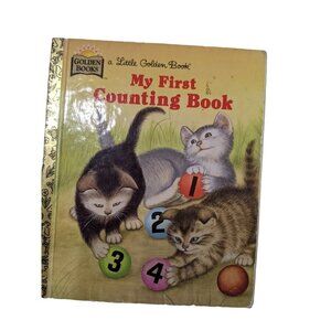 Little Golden Book My First Counting Book  197 ‎ ephemera junk journal